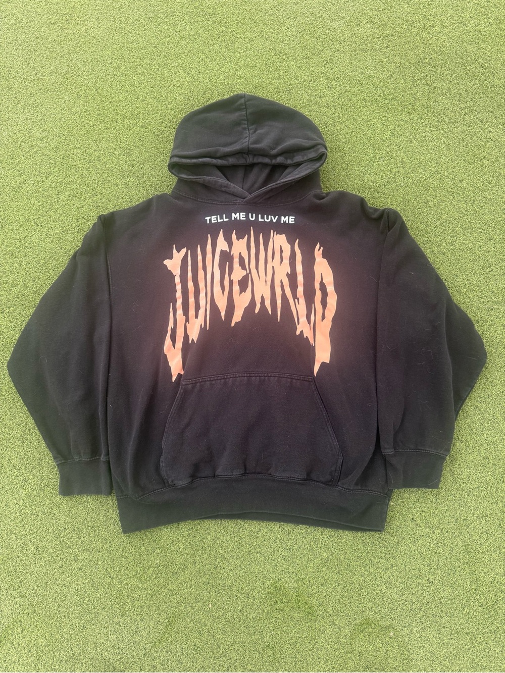 RARE MODERN 999 MUSIC INDUSTRY JUICE WRLD TELL ME YOU LUV ME TOUR GRAPHIC HOODIE